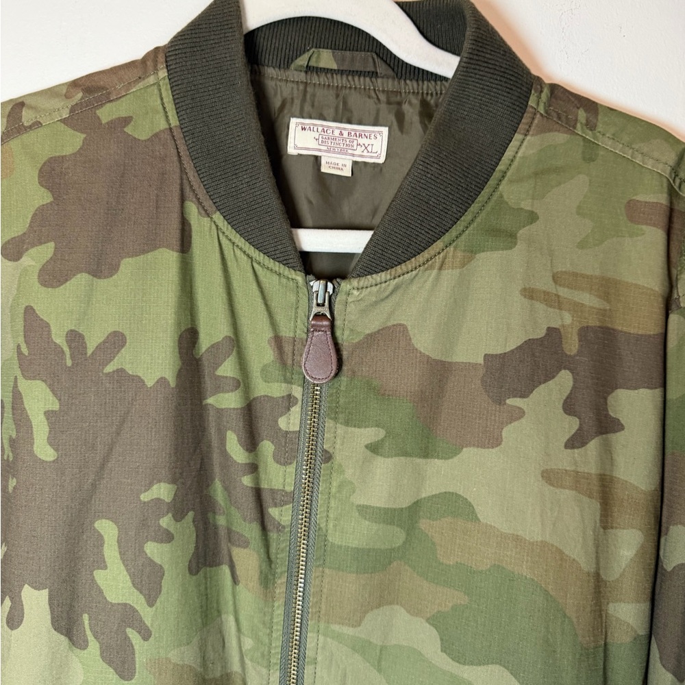 Men's Camouflage Bomber Jacket Sz XL - Picture 4 of 9